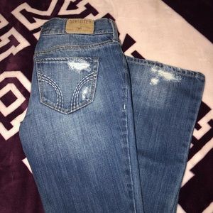 Hollister Distress Boot Cut Jeans